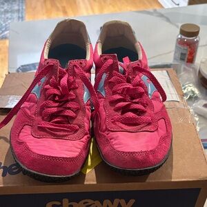 Saucony Pink and Blue Sneakers